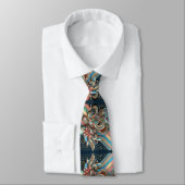 Art Deco Art Nouveau Rainbow Circuit Board Necktie ネクタイ (タイ)