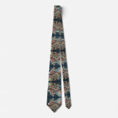 Art Deco Art Nouveau Rainbow Circuit Board Necktie ネクタイ (正面)