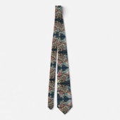 Art Deco Art Nouveau Rainbow Circuit Board Necktie ネクタイ (裏面)