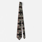 Art Deco Art Nouveau Rainbow Circuit Board Necktie ネクタイ (正面)