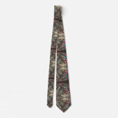 Art Deco Art Nouveau Rainbow Circuit Board Necktie ネクタイ (裏面)