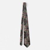 Art Deco Art Nouveau Rainbow Circuit Board Necktie ネクタイ (裏面)