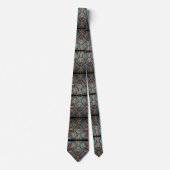 Art Deco Art Nouveau Rainbow Circuit Board Necktie ネクタイ (正面)