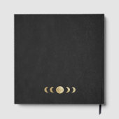 Art deco black and faux gold ゲストブック (裏面)