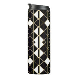 Art Deco Black and Gold Geometric luxury タンブラー