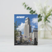 Art Deco Boerentoren Cityscape, Antwerp シーズンポストカード (スタンド正面)