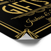 Art Deco Cards and gifts table print ポスター (角)