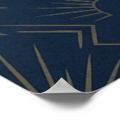 Art Deco Cat Fish Trophy Wall Art ポスター (角)