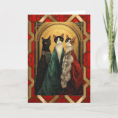 Art Deco-Cats at the opera カード (正面)