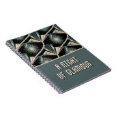 Art Deco Celebration | Pearl & Sunburst Wedding ノートブック (右側)