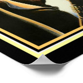 Art Deco "Champagne" 12 x 16 Print ポスター (角)