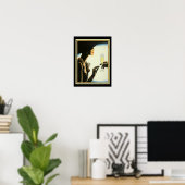 Art Deco "Champagne" 12 x 16 Print ポスター (ホームオフィス)