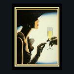 Art Deco "Champagne" 12 x 16 Print ポスター<br><div class="desc">Art Deco 12 x 16 Print entitled Champagne</div>