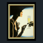 Art Deco "Champagne" 12 x 16 Print ポスター<br><div class="desc">Art Deco 12 x 16 Print entitled Champagne</div>