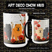 ART DECO CHOWS smooth  マグカップ
