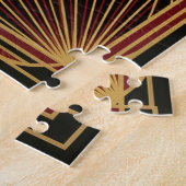 Art Deco Christmas Sleigh Jigsaw Puzzle ジグソーパズル (側面)