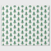 Art Deco Christmas Tree ラッピングペーパー (フラット)