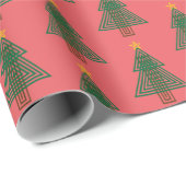 Art Deco Christmas Tree ラッピングペーパー (ロールコーナー)