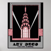 Art Deco Chrysler Building ポスター (正面)