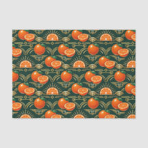 Art Deco Citrus Grove Pattern