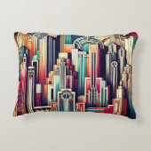 Art Deco Cityscape アクセントクッション (裏面)