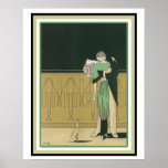 Art Deco Dancers Poster  16 x 20 ポスター<br><div class="desc">Ready for framing- Nice Art Deco print of two dancers.</div>