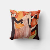 Art Deco Dancing Couples 1920s Ballroom  クッション (正面)