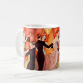Art Deco Dancing Couples 1920s Ballroom  コーヒーマグカップ (正面左)