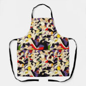 Art Deco Dancing Couples Pattern | 1920s Jazz Age  エプロン (正面)