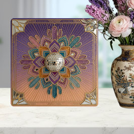 Art Deco Desert Disco Mandala Ceramic Tile タイル