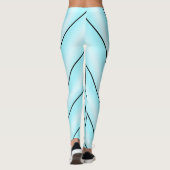 Art Deco Design Light Blue レギンス (裏面)