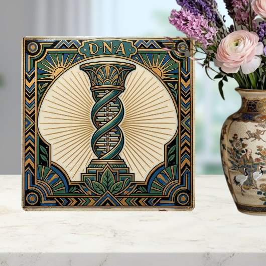 Art Deco DNA biology medical vintage  タイル