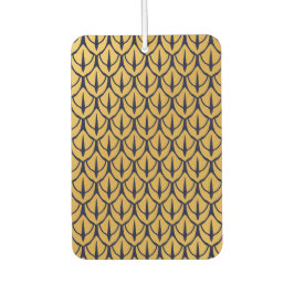 Art Deco Dragon Scales - Blue and Gold Scales カーエアーフレッシュナー