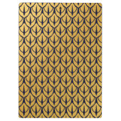 Art Deco Dragon Scales - Blue and Gold Scales クリップボード (裏面)