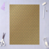 Art Deco Dragon Scales - Blue and Gold Scales 薄葉紙 (クラフト)