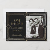 Art Deco Elegant Black Gold 20s Classic  (正面)