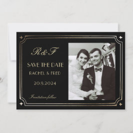 Art Deco Elegant Black Gold 20s Classic 