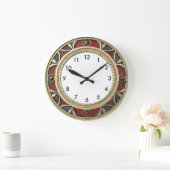 Art Deco Elegant Wall ラージ壁時計 (ホーム)