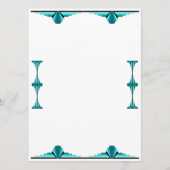 Art deco elements in teal green メニュー (正面)