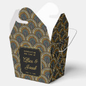 Art Deco Embroidered-Style Wedding Favor Box フェイバーボックス (オープン)