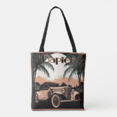 Art Deco Era Vintage Car Napier トートバッグ (裏面)