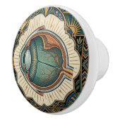 Art Deco Eye Anatomical Ophtalmology  セラミックノブ (右)