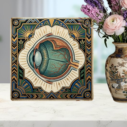 Art Deco Eye Anatomical Ophtalmology  タイル