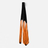Art Deco Fan Design Orange Neck Tie ネクタイ (裏面)