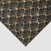 Art Deco Fan Oval Geometric Pattern Design 薄葉紙 (詳細)