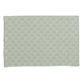 Art Deco Fan Pattern Sage Green Set  枕カバー (正面右)