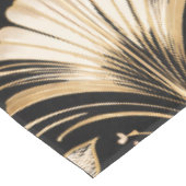 Art Deco Fan Style Floral Pattern テーブルクロス (アングル)