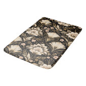 Art Deco Fan Style Floral Pattern バスマット (アングル)