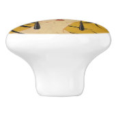 Art Deco Festive Lady セラミックノブ (側面)