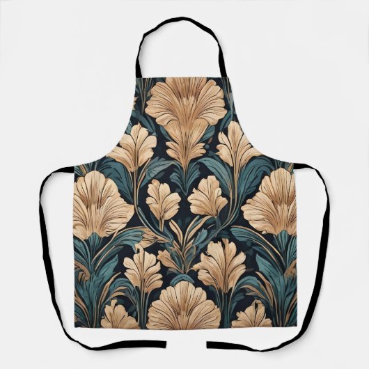 Art Deco Floral エプロン (正面)